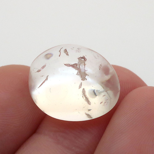 Kabošon křišťál ovál 17,4mm