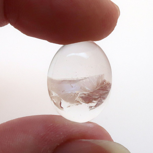 Kabošon křišťál ovál 19,2mm