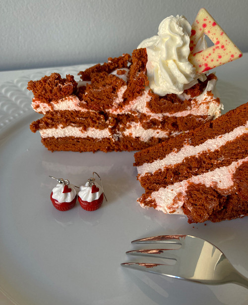 Red Velvet cupcaky se srdíčky