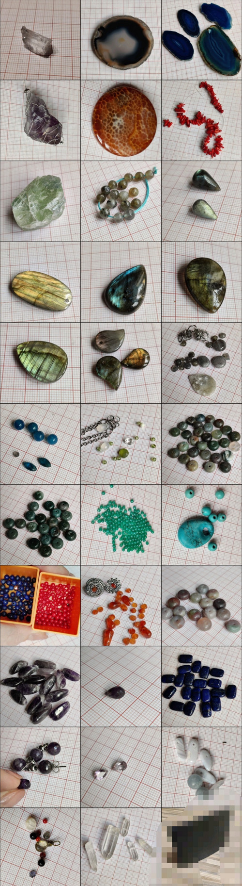 Sada vrtaných minerálů — foto 1