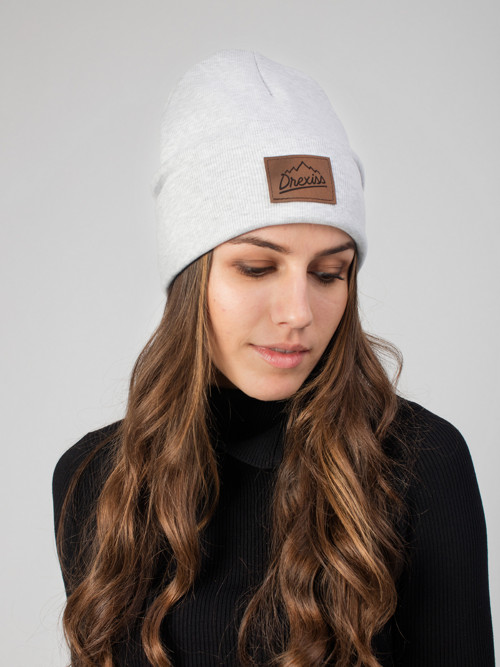 Drexiss bavlněná čepka winter LIGHT GREY — foto 1