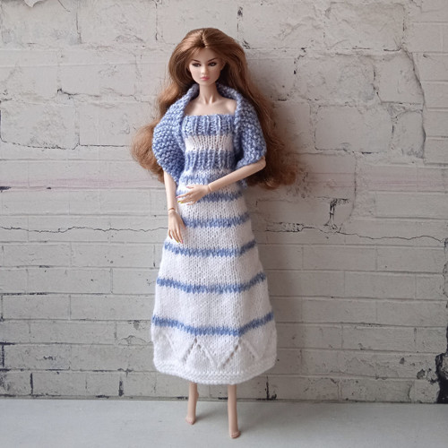 Oblečky pro Barbie, FR, Integrity - šaty, boa — foto 1