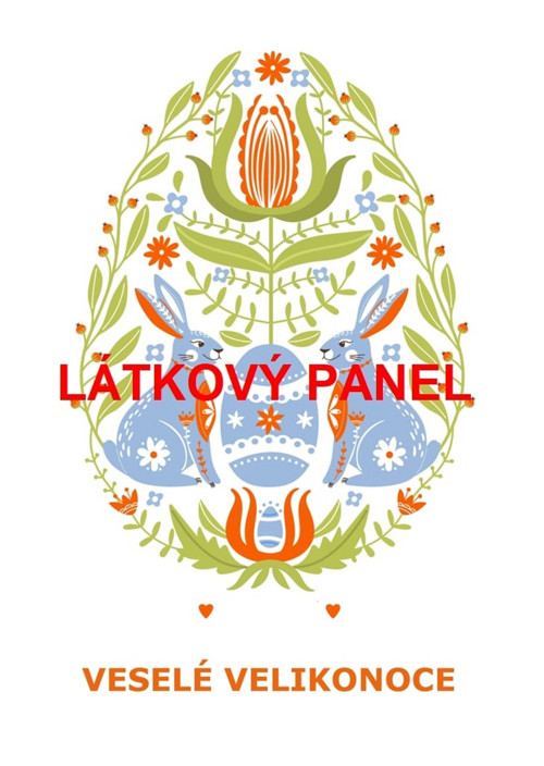 Bavlněný panel 25x25 cm - skladem — foto 1