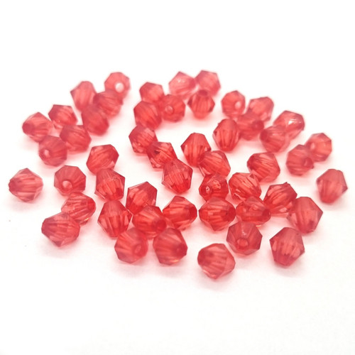 Lucerna, červená střední, 6 mm (50ks)