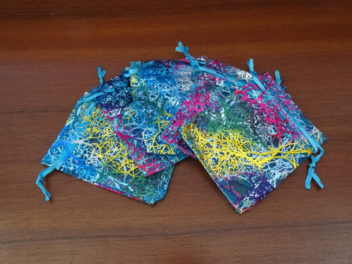 Organzový sáček - barevný (7x9cm)