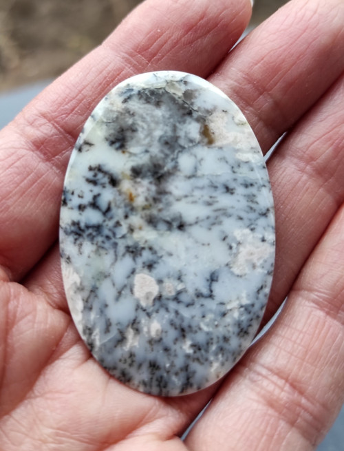 Mechový achát, ID 2443, 48x32 mm