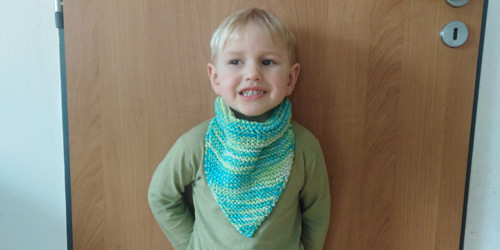 Nákrčník zelený melír