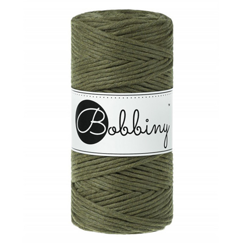 Bobbiny Macrame Regular 3mm - avokádo - 4m