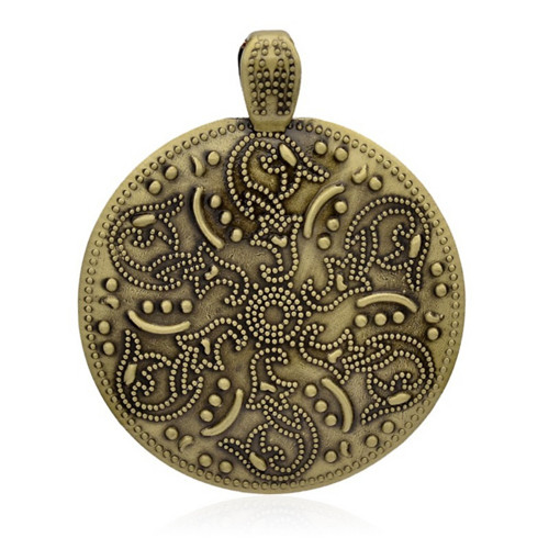 Přívěsek antický bronz XXL — foto 1