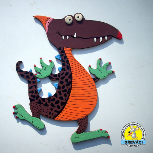 Křepčící dinosaurus hnědogrošovaný... D2109