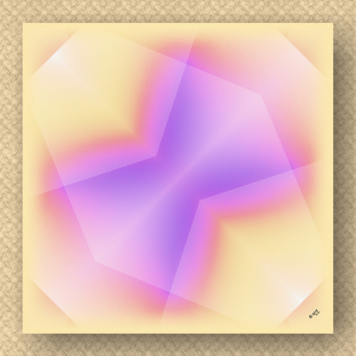 Duhová geometrie - hedvábný šátek