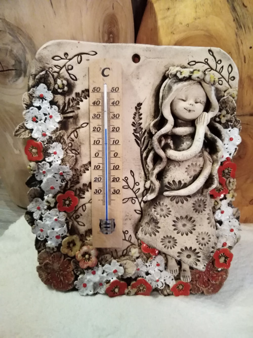 Keramický TEPLOMĚR - Amálka - 25 cm — foto 1