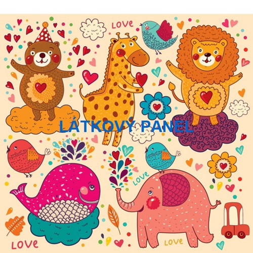 Bavlněný panel - varianty velikostí / 10 x 10cm