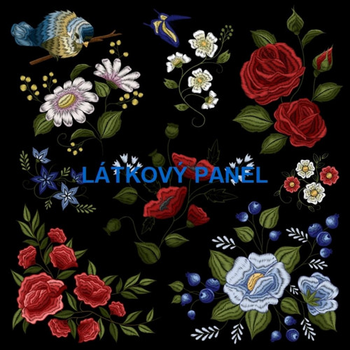 Bavlněný panel - varianty velikostí / 10 x 10cm