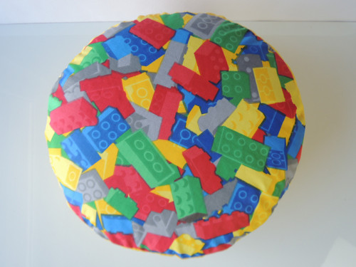 Bylinkový meditační podsedák - Lego na žluté