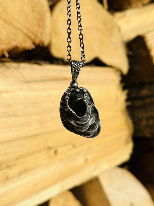 Přívěsek s přírodním obsidiánem