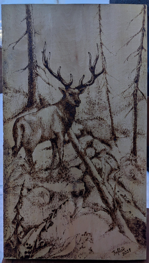 Jelen, 25x44 cm, interiér