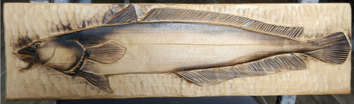 Reliéf mník, 63x17 cm, interiér