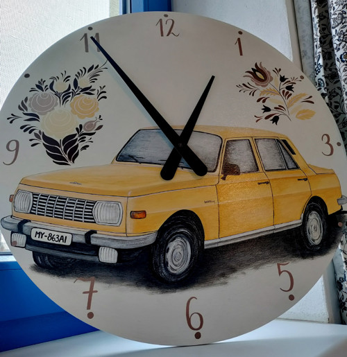 Velké malované hodiny — foto 1