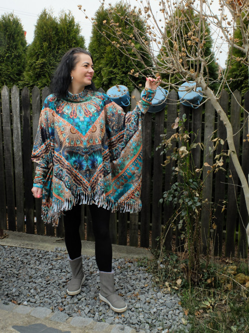 Boho / hippies oversize z tričkoviny/teplákoviny — foto 1