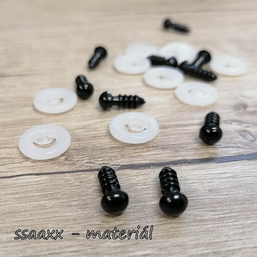 Bezpečnostní oči ~ 6 mm ~ černé