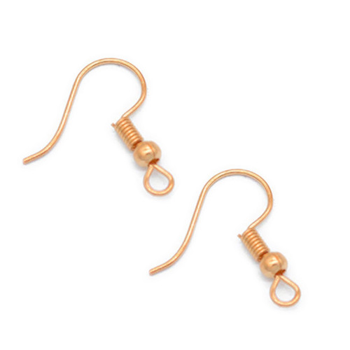 Afroháček zlatý KC gold 18mm, 2/20 ks