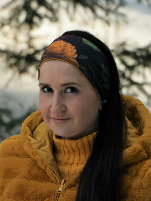 Úpletová čelenka nostalgia