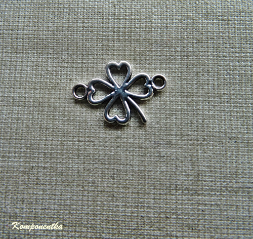 Mezidíl čtyřlístek 11x16mm 2kusy