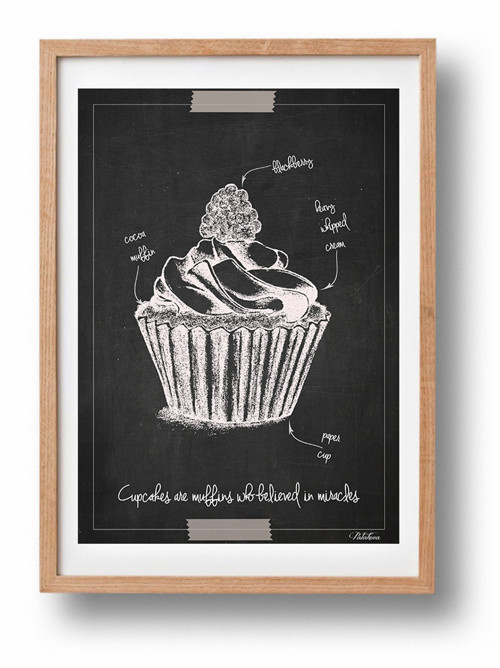 Tabulový plakát - cupcake