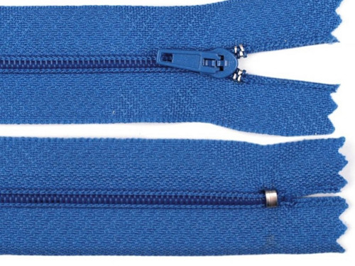 Spirálový zip šíře 3 mm délka 20 cm (1ks) - modrá