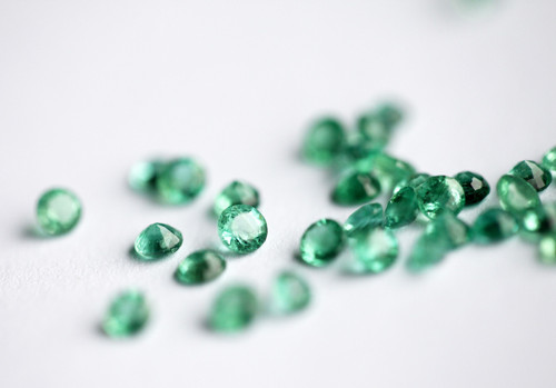 Smaragd briliantový brus 3mm, kulatý