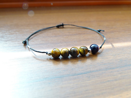 Náramek tygří oko_lapis lazuli