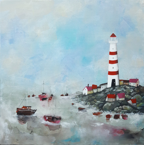 Sen o moři - 40x40cm — foto 1