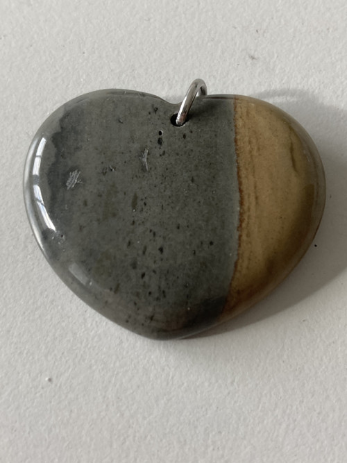 Jaspis Polychromní -broušené srdce 4x3 Cm