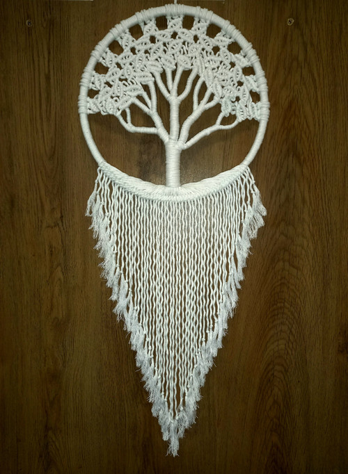 Strom života Ø 30 cm Macramé ‐ Listnatá koruna