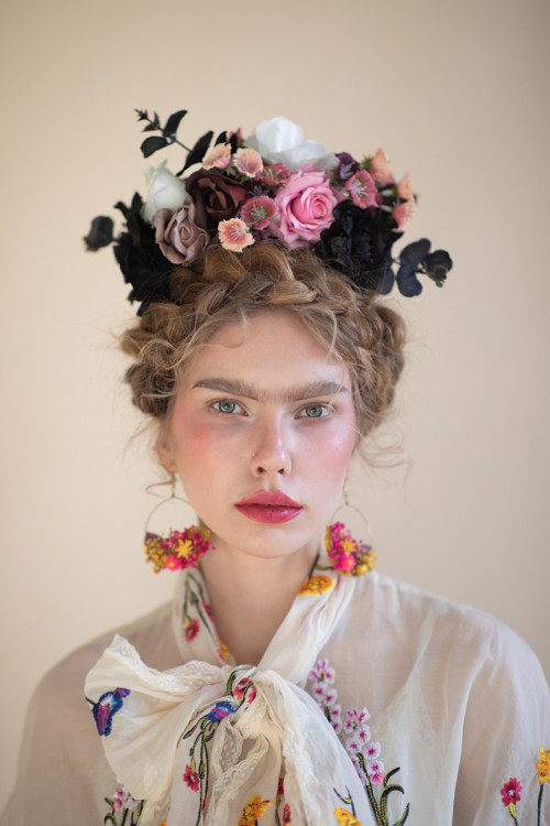 Boho čelenka "Frida" - láska ve tmě