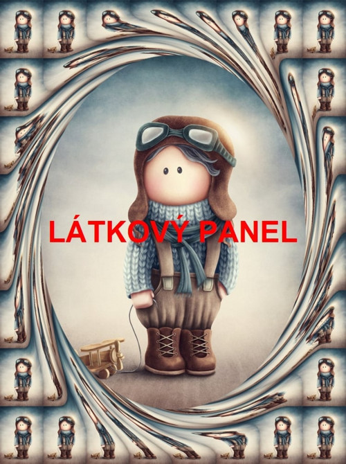 Úpletový panel Malý pilot 34x45 cm - skladem
