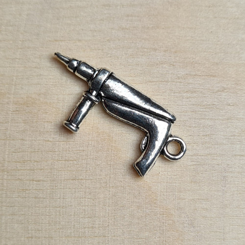 Přívěsek - vrtačka 27x12 mm, 5 ks — foto 1