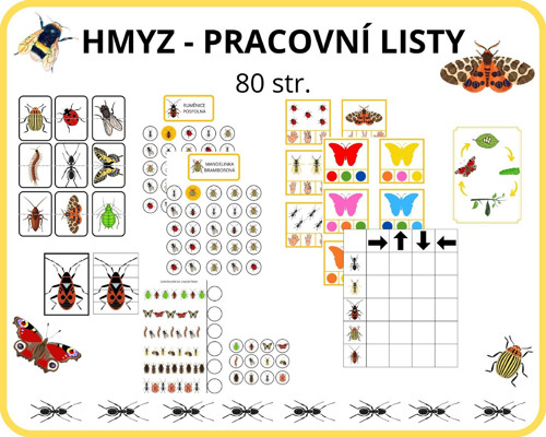HMYZ - pracovní listy