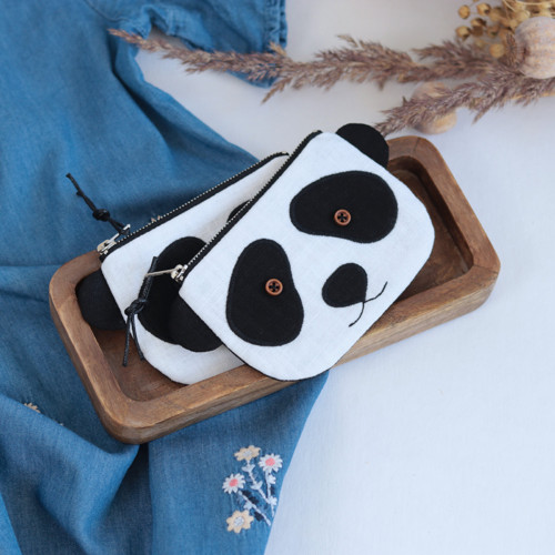 Lněná kapsička POKETKA - Panda