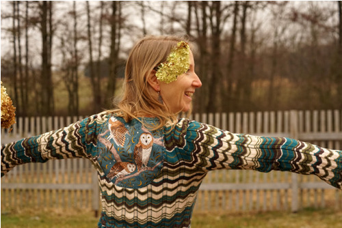 "Hodina sov", UPCYKLING svetřík — foto 1