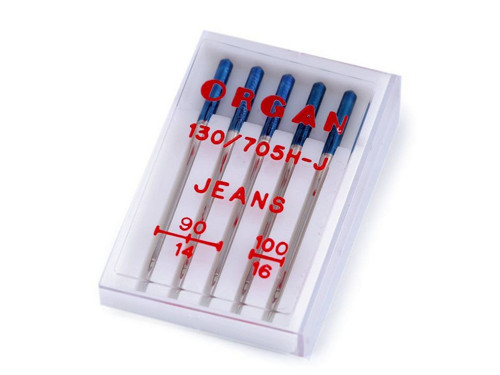 Strojové jehly Jeans 90, 100