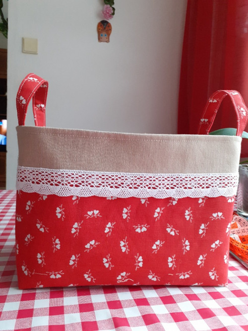 Látkový košík - box