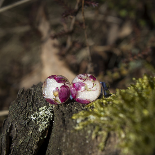 Náušnice vřes 8 mm — foto 1
