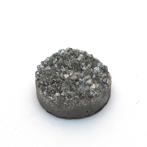 Kabošon pokovená drůza křemene kruh 10,2mm