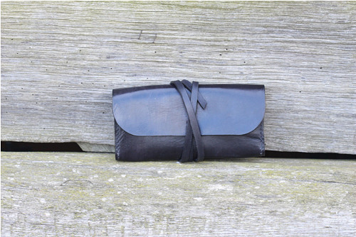 Psaníčko/pouzdro clutch z hladké hovězí kůže