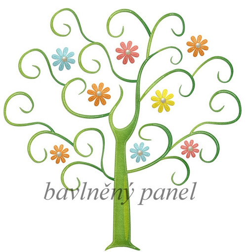 Bavlněný panel STR 44
