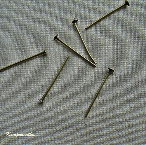 Ketlovací nýt starobronz 30mm 20kusů