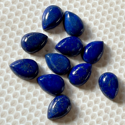 Lapis lazuli kabošon slza / 14x10 mm