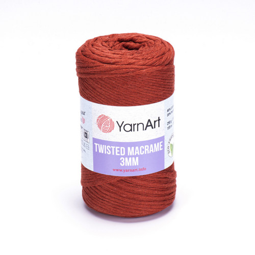 Příze Twisted Macrame 3mm - cihlová — foto 1